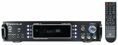 $112.71 • Buy Rockville RPA60BT V2 1000 Watt 2-Ch USB Bluetooth DJ/Pro/Karaoke Amplifier Mixer