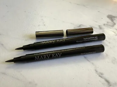 2X Mary Kay Liquid Eyeliner Pen  BLACK full Size NWOB  • $13.40