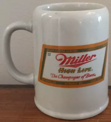 Vintage Miller High Life Ceramarte Beer Mug Stein Ceramic Large • $8.99