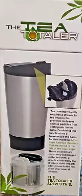 NIB The Tea Totaler Tea Travel Mug With Infuser & Storage For Tea Bags • $14.99