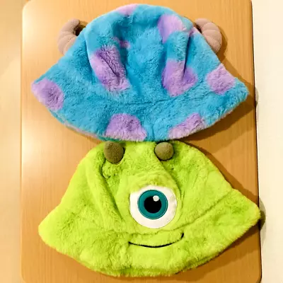 Tokyo Disney Resort Monsters Inc Mike & Sulley Bucket Hat Set NEW With Tag • $99.99