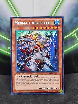 Yugioh Mermail Abyssleed CBLZ-EN034 Secret Rare 1st Edition NM • $3.54