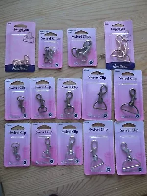 Hemline - Swivel Clips - Choice Of Sizes And Colours... • £4.50