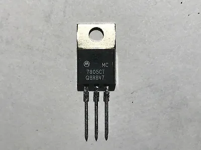 (5 Pieces) Motorola MC7805CT Linear Voltage Regulators 5V 1A Positive (NOS) • $15