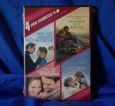 Nicholas Sparks Movie Collection X4 W/ The NOTEBOOK MESSAGE IN A BOTTLE • $15.98