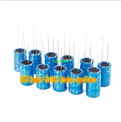 2.2uF~100uF 100V Audio Divider Capacitor Radial Electrolytic Promise Capacitor • $1.05