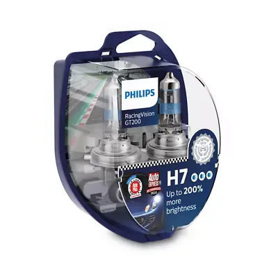 Philips H7 RacingVision GT200 Halogen Headlight Bulbs | 12972RGTS2 | Pack Of 2 • $44.99