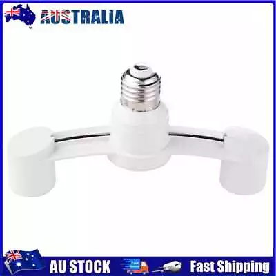 Bulb Socket Adapter E27 Splitter 2 Heads Lamp Base Converter Light Holder AU • $11.69