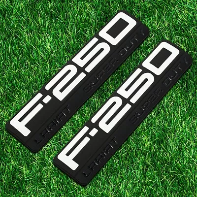 2pcs Black White For F-250 Lariat Super Duty R/ L Fender Emblem 5C3Z-16720-VA • $32.39