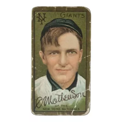 1911 T205 Christy Mathewson (Piedmont Back) New York Giants Baseball HOF • $950