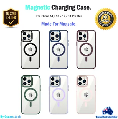 For IPhone 14 13 Pro Max 12 11 Magnetic CLEAR Case MAGSAFE COVER Slim Shockproof • $8.95