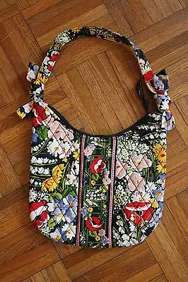 Vera Bradley Olivia NWOT Quilted Cotton Poppy Fields Small Bag Purse Zip Floral • $24