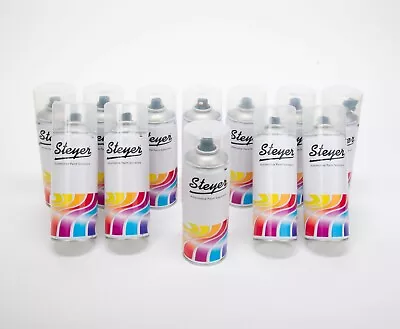 12 X VW Crafter Van Spray Paint - Code R902 Grey White Aerosol Gloss Grauweiss • £104