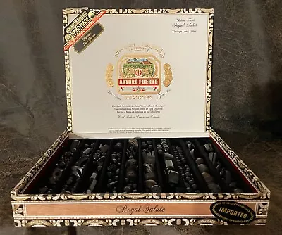 Black Horn Bead Collection-buffalo Horn-in Chateau Fuente Wood Cigar Box-#bb1 • $38