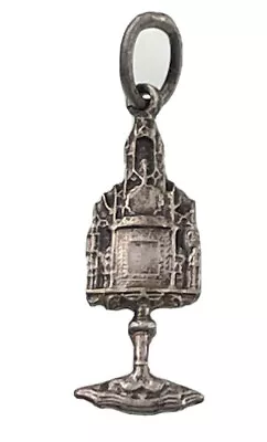 Vintage Catholic Chalice Silver Tone Religious Medal • $7.99