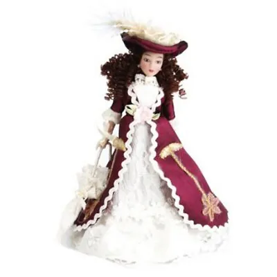 1:12 Dollhouse Miniature Porcelain Dolls Dollhouse Victorian Beauty ZS • £10.82