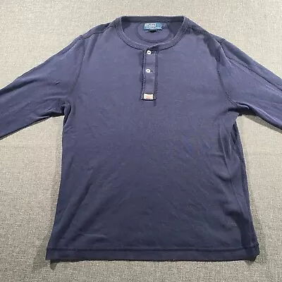 Polo Ralph Lauren Henley Shirt Mens Size Medium Long Sleeve • $16.99