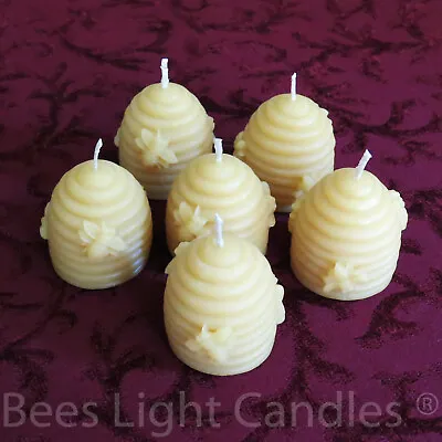 🐝 100% Beeswax Beehive Votive Candles Handmade In USA / Choose 6/8/10/12/16 🐝 • $19.75