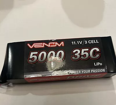 Venom 35C 3S 5000mAh 11.1V LiPo Battery With Deans Plug Converter • $18