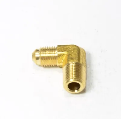 3/16 Male Flare Sae 45 To 1/8 Male Npt Elbow L Fitting Propane Natural Gas Fuel • $9.17