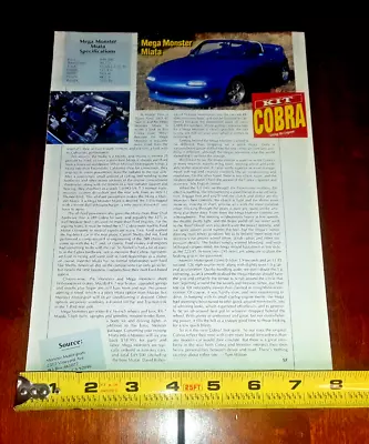 Monster Miata V-8  Original 1994 Article • $11.95