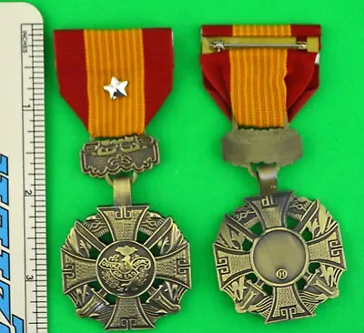 Republic Of Vietnam Gallantry Cross Medal With Star Silver - Full Size -USA Made • $29.95