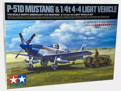 1/48 Tamiya P-51D MUSTANG W/ 4x4 JEEP • $31.68