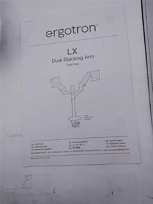 $300 • Buy Ergotron – LX Vertical Stacking Dual Monitor Arm VESA Desk Mount