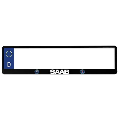 Plastic Frame Holder For Saab European Euro License Plate • $18