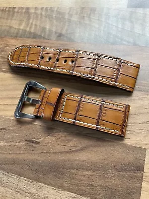 ABP Custom-Made Genuine Alligator Watch Strap 26mm (£300 New) • £50