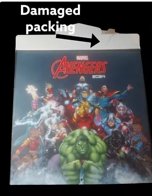 2 X Grupo Erik Marvel Avengers Wall Calendar 2024 12 Month Planner & 16 Month • £14.90