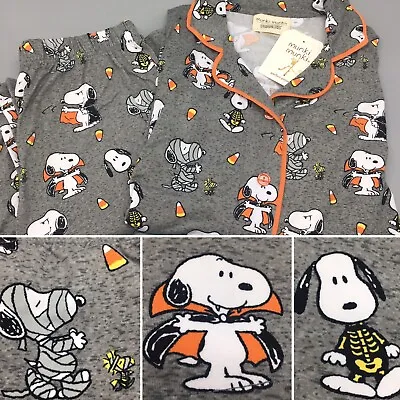 2pc Munki Munki Halloween Snoopy Costume Womens Pajama Set Lounge S M L XL 1X 2X • $52.24