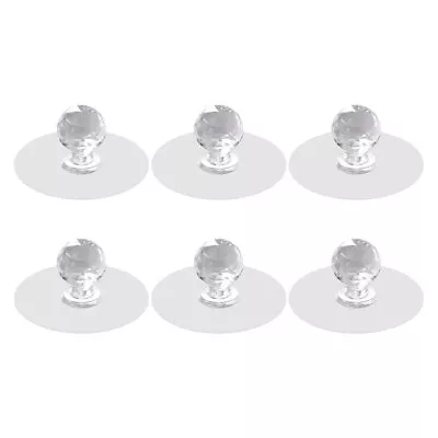  6 Pcs Door Handle Acrylic Cupboard Handles Wardrobe Cabinet • £10.69