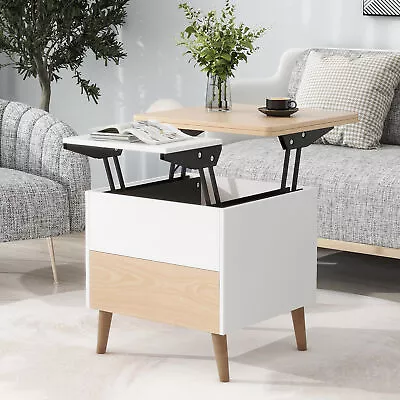 Modern Multi-functional Coffee Table Extendable With Storage & Lift Top In Oak • $272.30