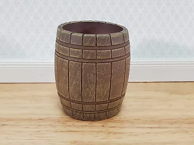 Miniature Barrel Keg Empty Cast Resin Weathered Finish 2  Tall 1:12 Scale • $6.75