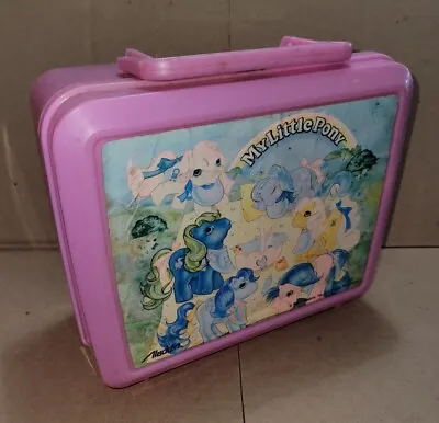Vintage 1987 Pink My Little Pony Aladdin Lunch Box With Non Matching Thermos  • $13