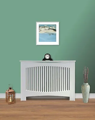 Radiator Cover Medium White MDF W1198xD205xH903mm Mackaye Style • £54.99