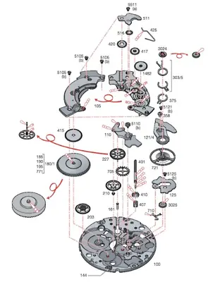 New Sealed ETA 2890 2892 A2 Watch Parts (Balance Fork Wheels Bridges Jewels) • $26