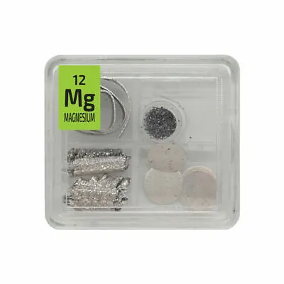 £34.80 • Buy Magnesium Metal Ribbon Powder Crystal Foil Quad Element Tile Pure - Periodic 