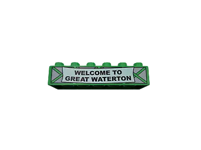 Lego® Duplo TRAIN Thomas & Friends Station Sign Banner GREAT WATERTON GREY • $8.75