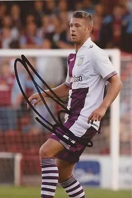 ASTON VILLA: NATHAN BAKER SIGNED 6x4 ACTION PHOTO+COA • £2.99