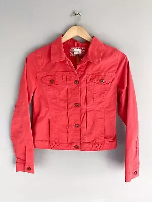 Mayoral Jeans Red Button Up Spring Fall Jacket Youth Girl's 16 • $20