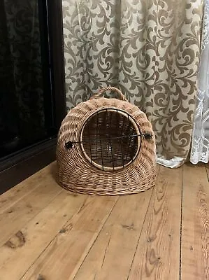 £100.79 • Buy Cat Rattan Cat Bed House Woven Willow Basket Lover Pet Carrier Wicker Dog