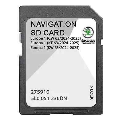 Skoda 2024 V19 As Amundsen 2 Octavia Fabia Superb Yeti Map Sat Nav Sd Card • £25