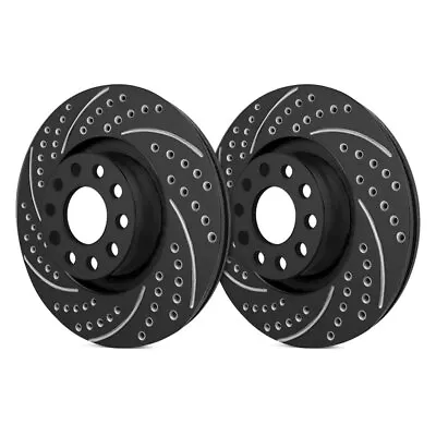 For Mazda Miata 90-93 Double Drilled & Slotted 1-Piece Front Brake Rotors • $175.89