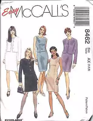 8462 UNCUT McCalls SEWING Pattern Misses Unlined Dress Top Jacket Skirt Easy OOP • $4.89