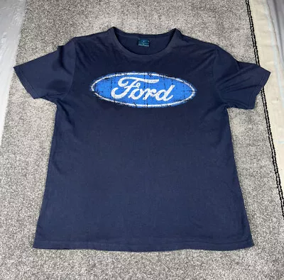 Ford Shirt Mens Extra Large Blue Racing Casual Top Lightweight • $19.50