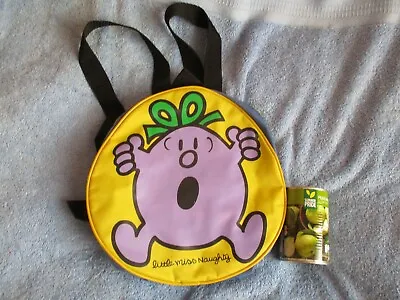 £15.99 • Buy Little Miss Naughty Backpack Kids Bag Cuddly Rucksack Novelty Mr Men Emo