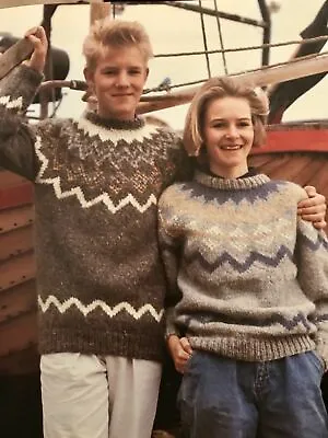 FCu12 Knitting Pattern - Icelandic Style Jumper Men’s Lady’s Unisex • £2.15