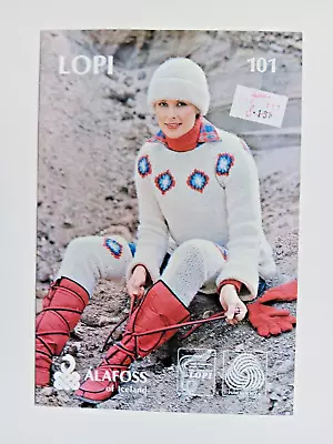 Alafoss 101 Sweater Lopi Yarn Knitting Pattern • £3.50